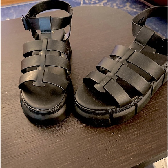 Qupid - Kessy 01 Strappy Black Platform Sandal — BRAND NEW - Picture 9 of 12